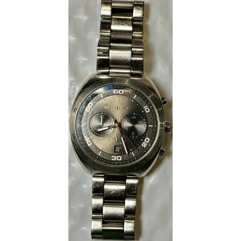 Michael Kors Dane Men's Chronograph Watch MK8622 — NEW BATTERY!